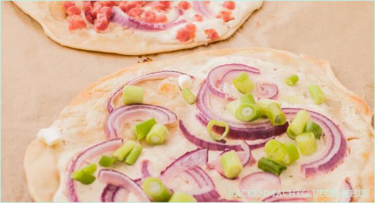 Flammkuchen ohne Hefe