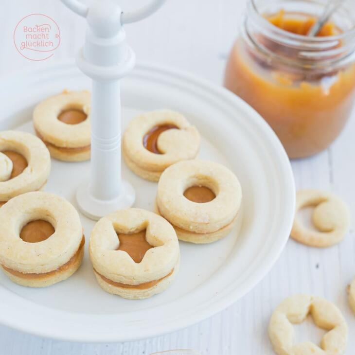 Plätzchen mit Karamellcreme