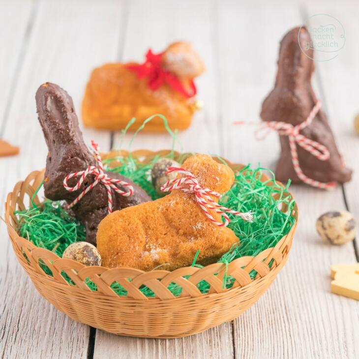 Osterlämmchen aus Rührteig