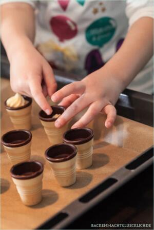 Waffelkuchen backen mit Kindern