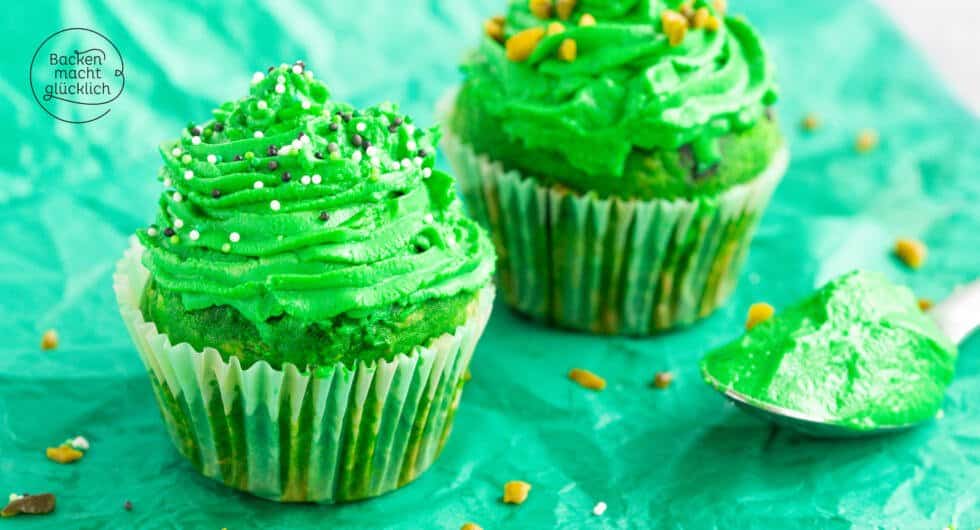grüne Cupcakes