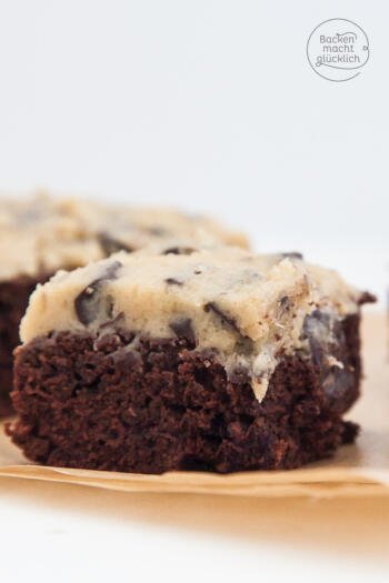 Brownies mit Cookie Dough