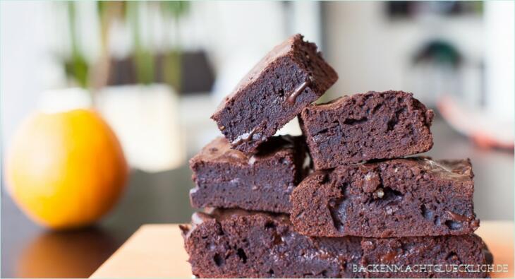 Schokoladen-Orangen-Brownies