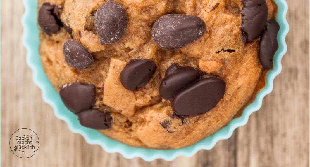 Gesunde Bananen-Schoko-Muffins | Backen macht glücklich