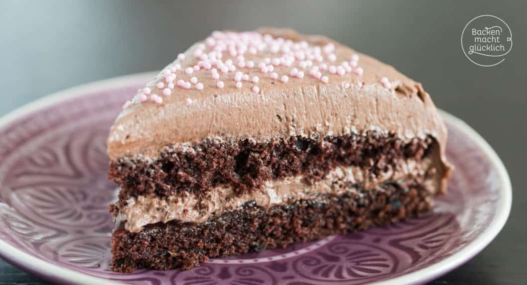 Einfacher saftiger Schokokuchen vom Blech | Backen macht glücklich