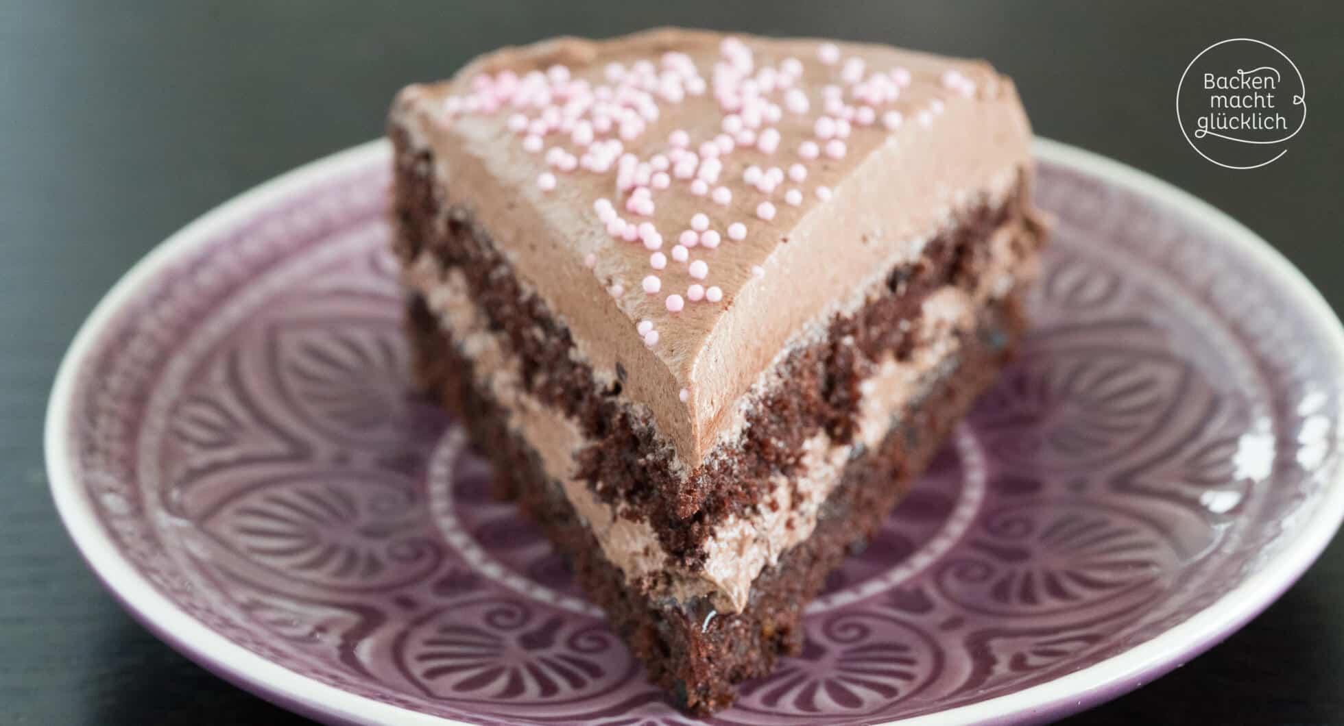 Schokoladen Buttercreme Torte Rezept Buttercreme Torte Schokoladen My ...