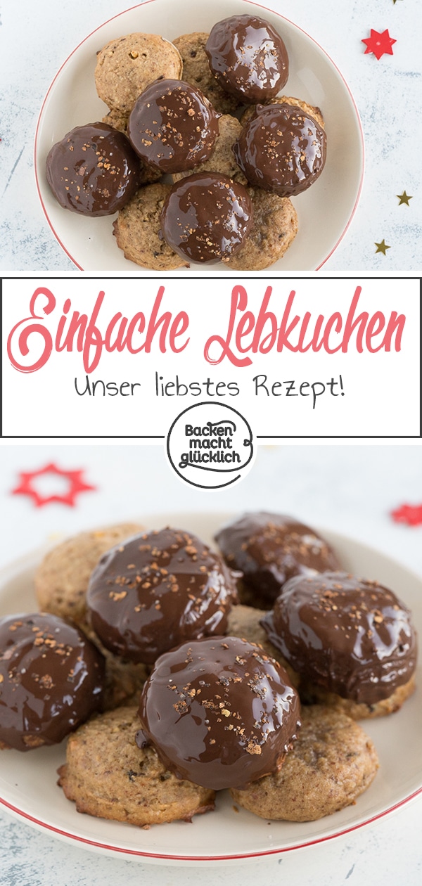 Meine liebsten schnellen Lebkuchen, die weich und noch leicht feucht sind. Die Lebkuchen ohne Nüsse und Mehl sind für Anfänger geeignet. Die einfachen Lebkuchen sind ein echtes Geschmackshighlight.