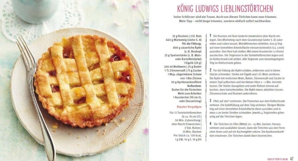 Backbuch Martin Schoenleben mit Rezept Apfeltoertchen