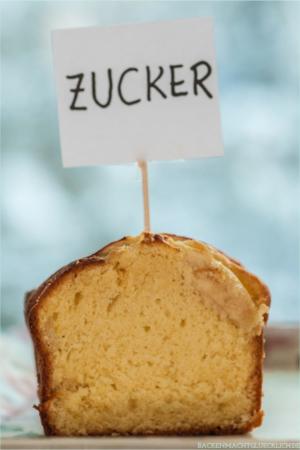 Kuchen mit Zucker