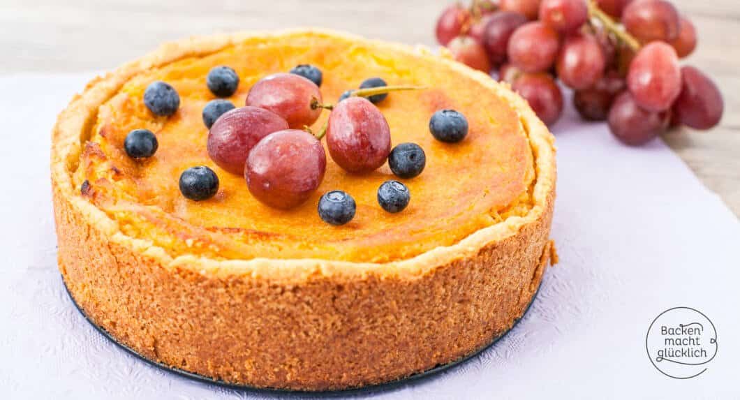 Veganer Käsekuchen mit Tofu | Backen macht glücklich