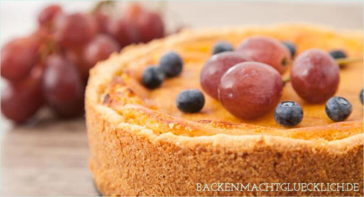 Veganer Kaesekuchen ohne Butter und Ei