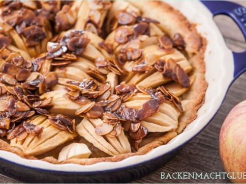 Apfeltarte Mit Knusprigem Mandelkrokant Backen Macht Glucklich