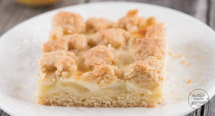 Apfelkuchen Blech Streusel Schmand