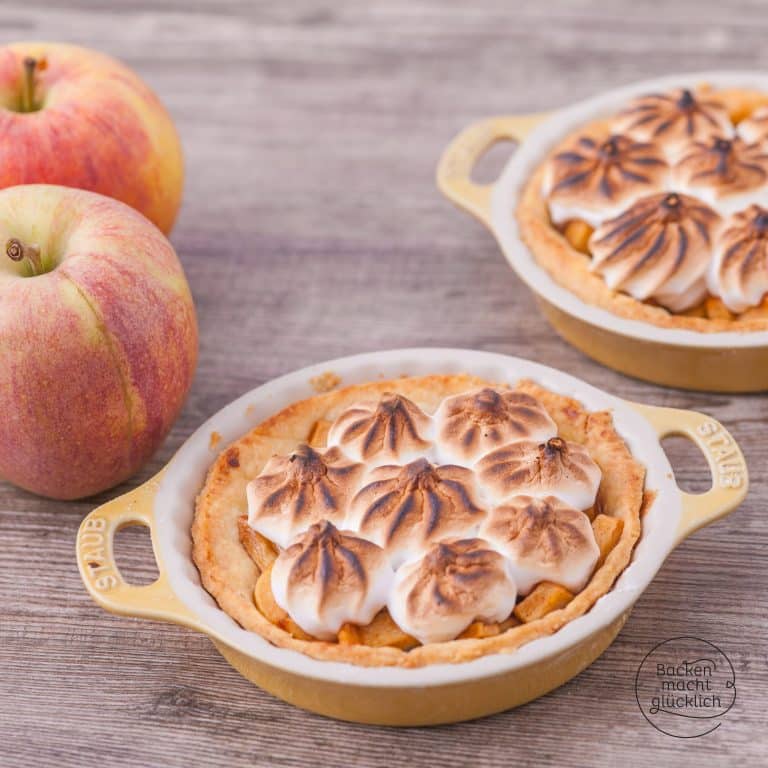 Kleine Apfeltörtchen mit Mürbeteig
