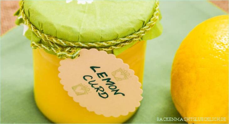 Zitronencreme Lemon Curd Rezept Geschenk aus der Kueche