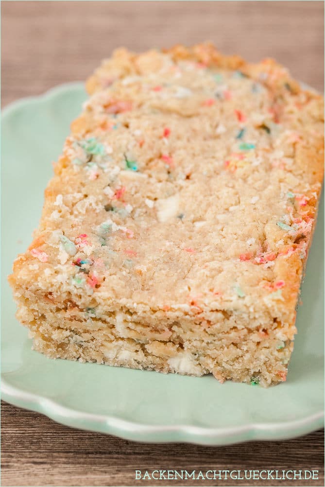 Blondies mit weisser Schokolade