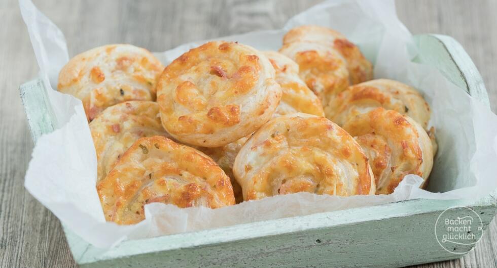 Blätterteig-Schnecken mit Käse | Backen macht glücklich