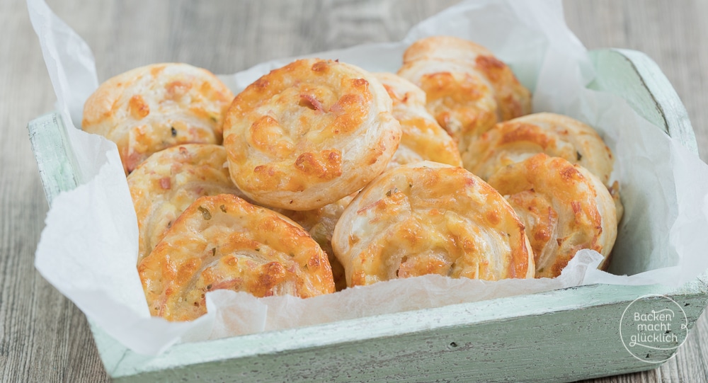 Blätterteig-Schnecken mit Käse