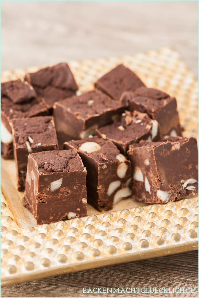 Rezept Fudge mit Zartbitterschokolade