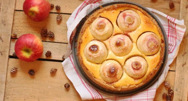 Bratapfelkuchen backen Rezept