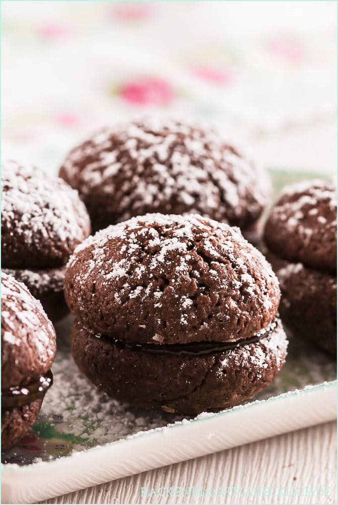 Gefüllte Brownie-Cookies | Backen macht glücklich