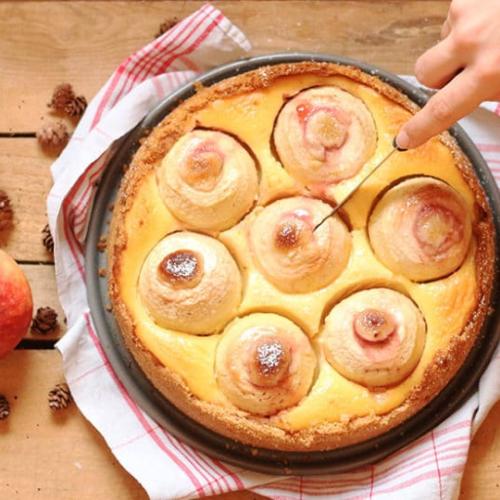 Rezept Bratapfelkuchen mit Schmand