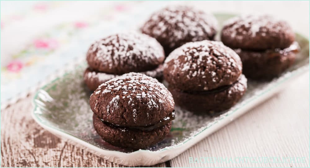 Gefüllte Brownie-Cookies | Backen macht glücklich