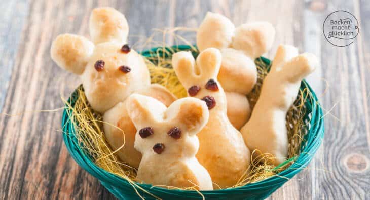 Osterhasen aus Hefeteig