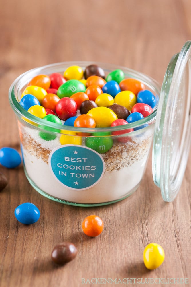 Anleitung Cookie Mix im Glas