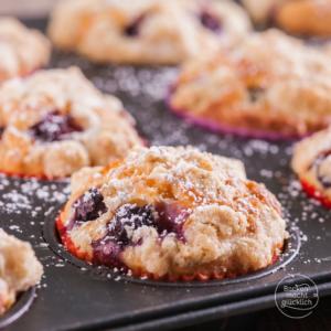 Amerikanische Blaubeermuffins