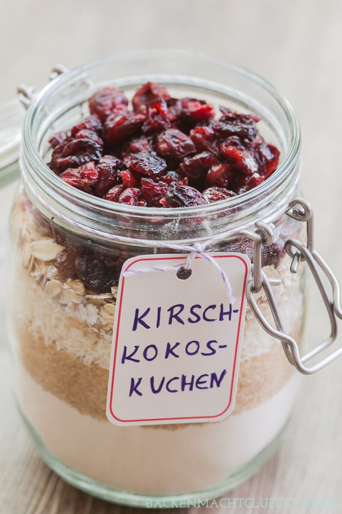 Kirschkuchen im Glas Backmischung