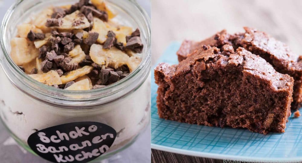 Backmischung im Glas: Schoko-Bananen-Kuchen