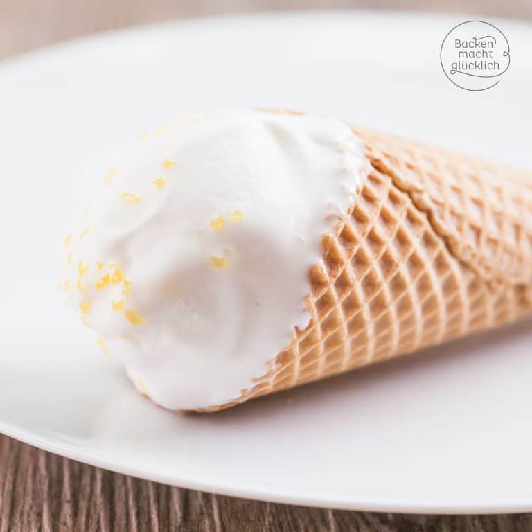 Fruchtig-cremiges Zitronen-Kokos-Eis ohne Ei