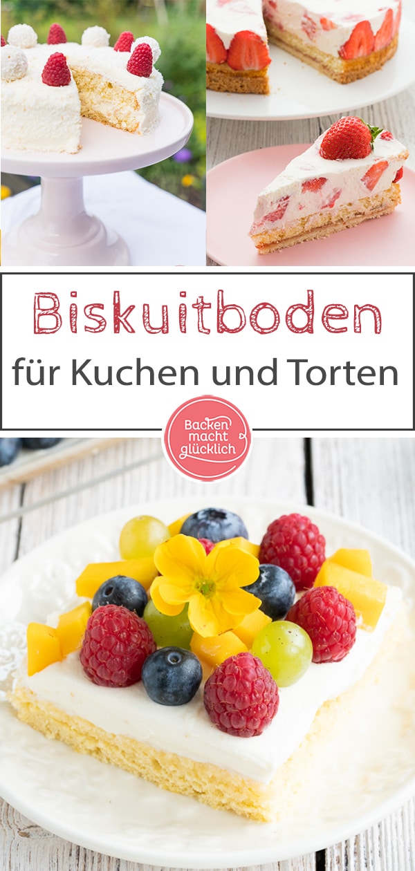 Einfaches Rezept für Biskuitboden, egal ob als Tortenboden oder Grundlage für Biskuit-Obstkuchen vom Blech. Mit diesem Biskuitteig-Rezept plus Tipps geht nichts mehr schief.