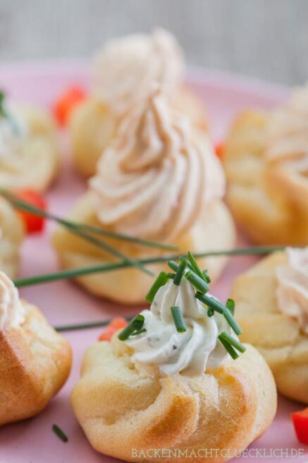 Pikante Windbeutel mit Frischkäse | Backen macht glücklich Pikante Windbeutel mit Frischkäse | Backen macht glücklich