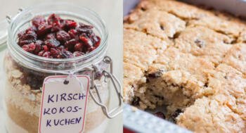 Kirschkuchen-Backmischung im Glas