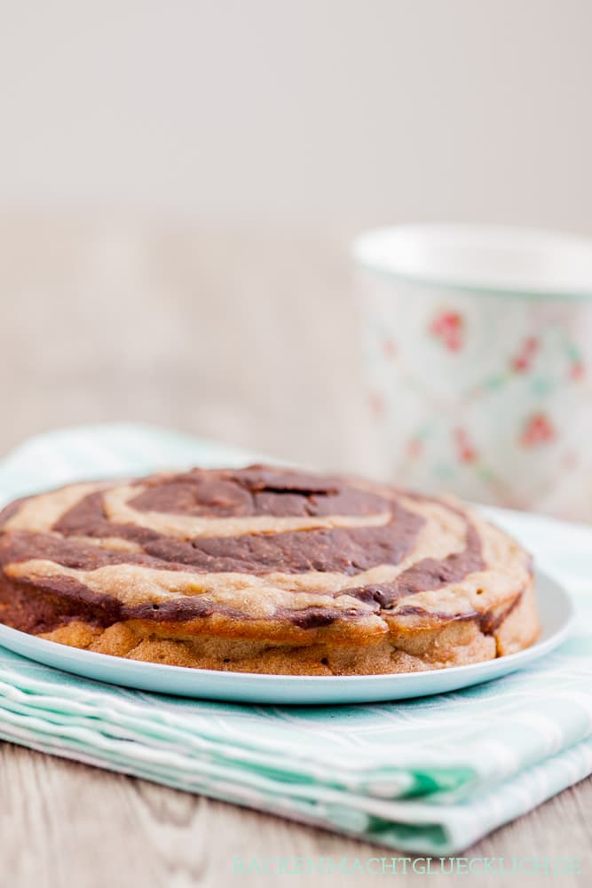 Bananenkuchen ohne Ei, Zucker und Butter