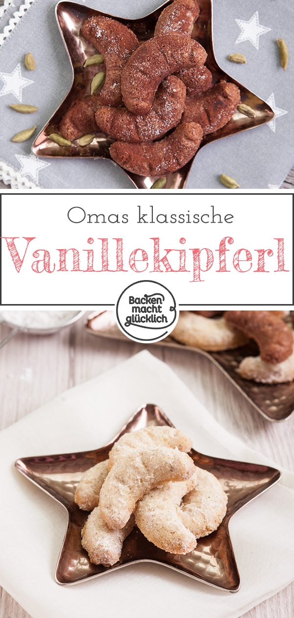 Einfaches Original-Rezept für Omas Vanillekipferl. Aus gutem Grund eine der beliebtesten Plätzchensorten überhaupt!