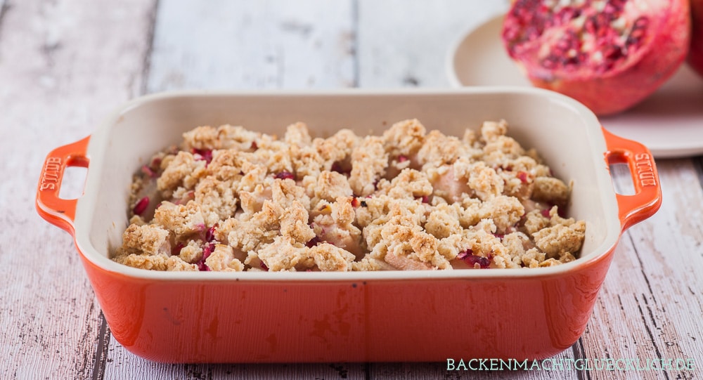 Winter-Crumble mit Tonkabohne | Backen macht glücklich