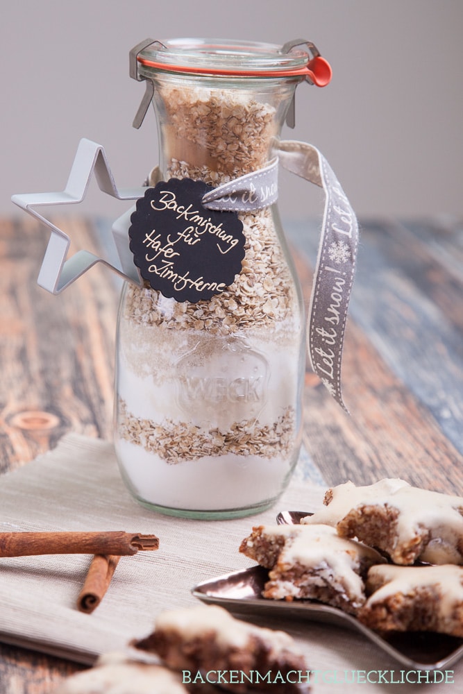 ZimtsternBackmischung im Glas Backen macht glücklich