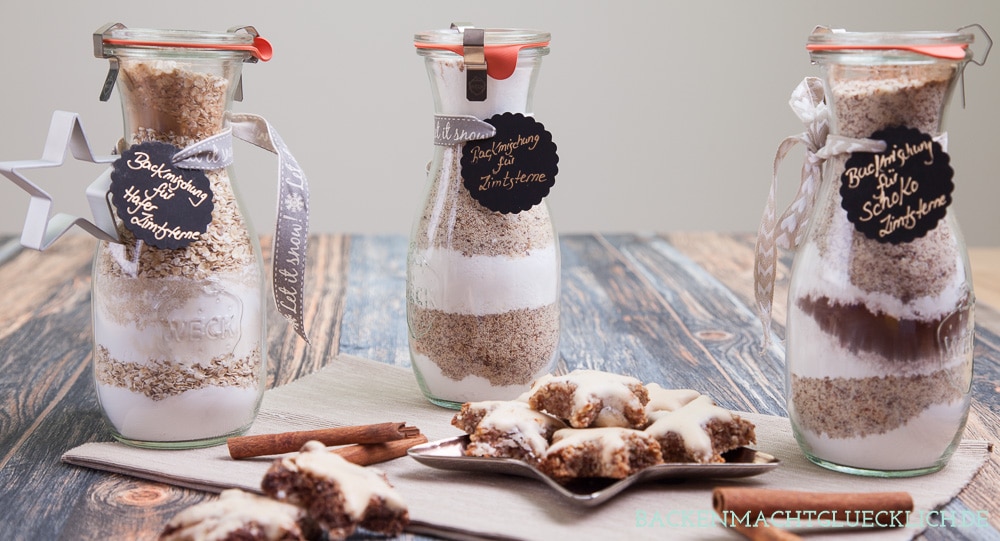 ZimtsternBackmischung im Glas Backen macht glücklich