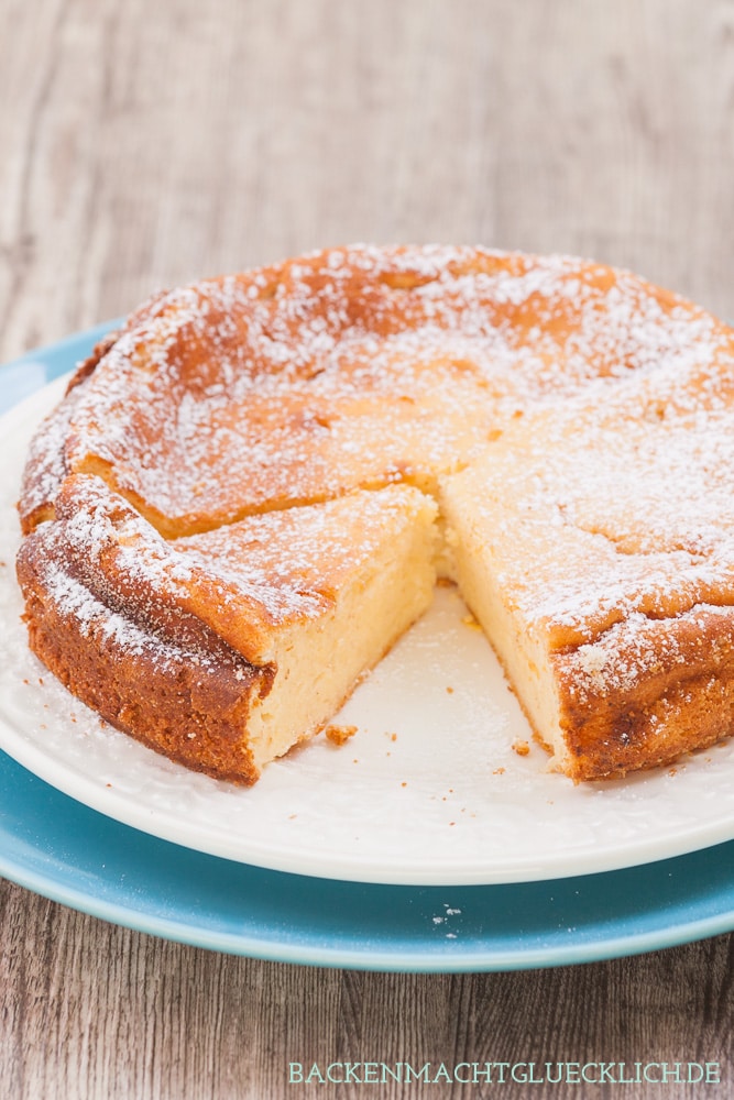 Käsekuchen ohne Boden mit Gries