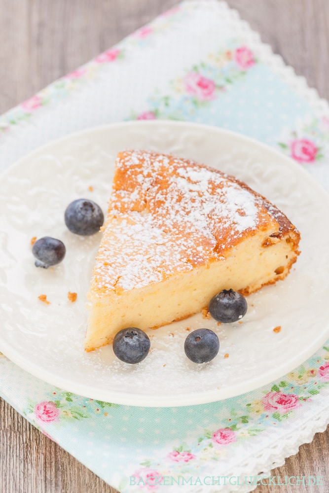 Quarkkuchen ohne Boden