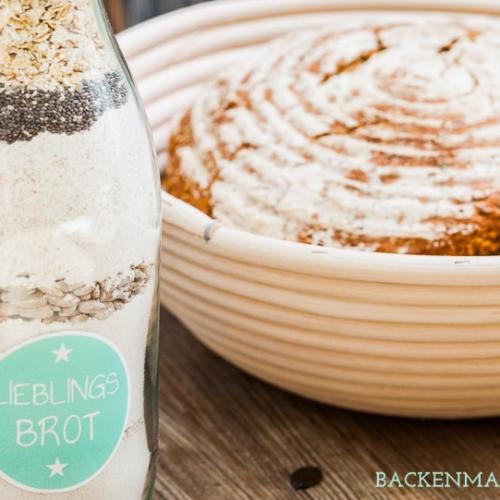 Brot-Backmischung im Glas selbermachen