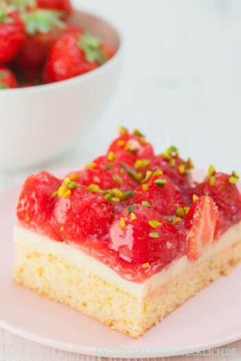 Einfaches Erdbeerkuchenrezept