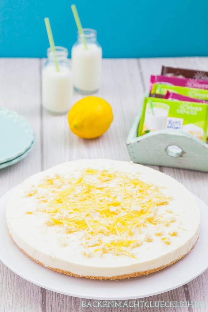 Buttermilch-Zitronen-Torte ohne Backen | Backen macht glücklich
