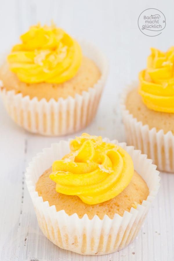 ZitronenCupcakes mit FrischkäseFrosting Backen macht glücklich