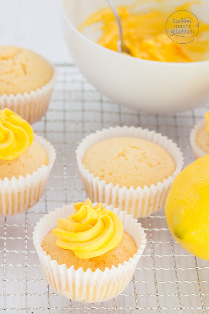 Lemon Cupcakes Zitronen Cupcakes backen