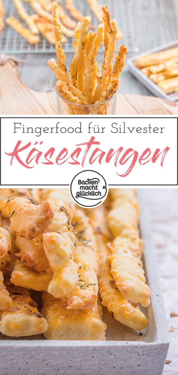 Diese selbstgemachten Käsestangen mit Mürbeteig sind das perfekte Fingerfood - am besten gleich nackbacken!.