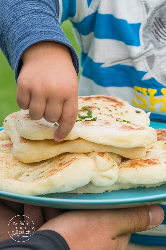 Indisches Fladenbrot aus der Pfanne